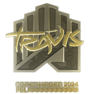 Sticker | TRAVIS (Gold) | Copenhagen 2024