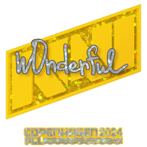 Sticker | w0nderful (Glitter) | Copenhagen 2024