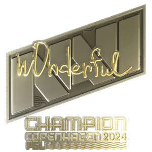 Sticker | w0nderful (Gold, Champion) | Copenhagen 2024