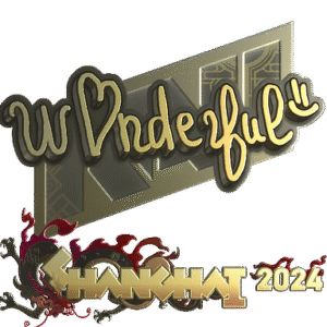 Sticker | w0nderful (Gold) | Shanghai 2024