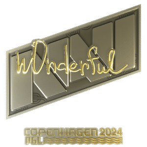 Sticker | w0nderful (Gold) | Copenhagen 2024
