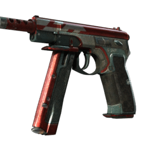 CZ75-Auto | Red Astor (Battle-Scarred)