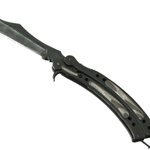 ★ Butterfly Knife | Black Laminate (Battle-Scarred)