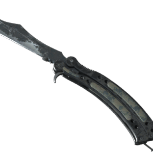 ★ Butterfly Knife | Night (Battle-Scarred)