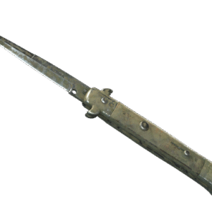 ★ Stiletto Knife | Safari Mesh (Battle-Scarred)