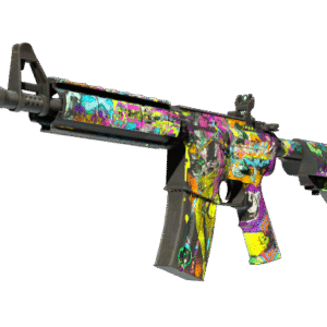 StatTrak™ M4A4 | In Living Color (Battle-Scarred)
