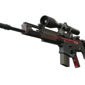 StatTrak™ SCAR-20 | Crimson Web (Battle-Scarred)