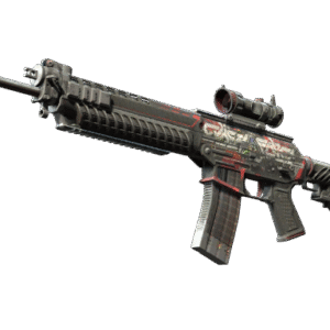 StatTrak™ SG 553 | Cyberforce (Battle-Scarred)