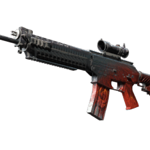 StatTrak™ SG 553 | Darkwing (Battle-Scarred)
