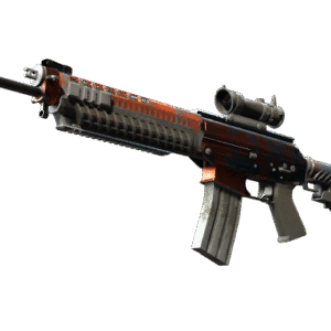 StatTrak™ SG 553 | Danger Close (Battle-Scarred)