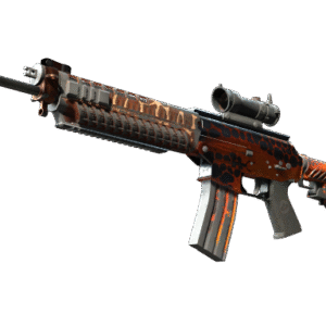 StatTrak™ SG 553 | Tiger Moth (Battle-Scarred)